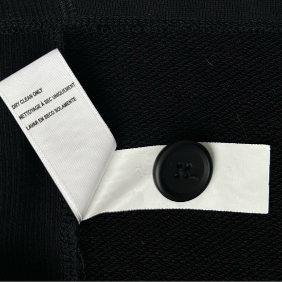 James Perse Black Knit Shawl Collar Cardigan Sweater Blazer French Terry Jacket - Picture 15 of 16